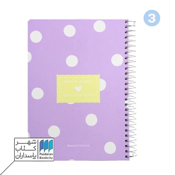 دفتر ۱۰۰ برگ کندی وزیری سیمی جلد سخت