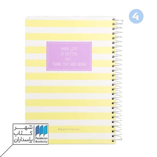 دفتر ۱۰۰ برگ کندی وزیری سیمی جلد سخت