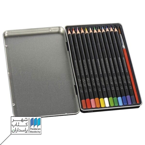 مداد رنگی آبرنگی ۱۲ رنگ CONTE بسته فلزی