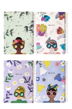 دفتر ۱۰۰ برگ وزیری سیمی طلقی گاردن پیل