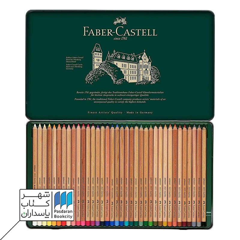 پیت پاستل مدادی فابر کاستل ۳۶ رنگ جعبه فلزی