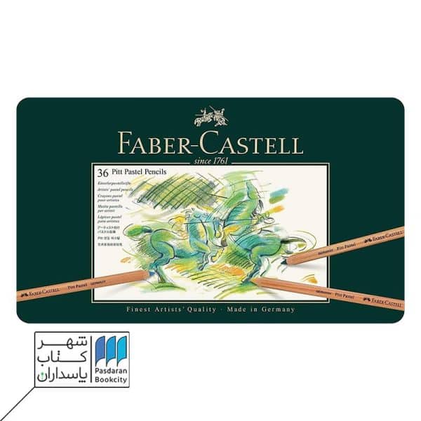 پیت پاستل مدادی فابر کاستل ۳۶ رنگ جعبه فلزی