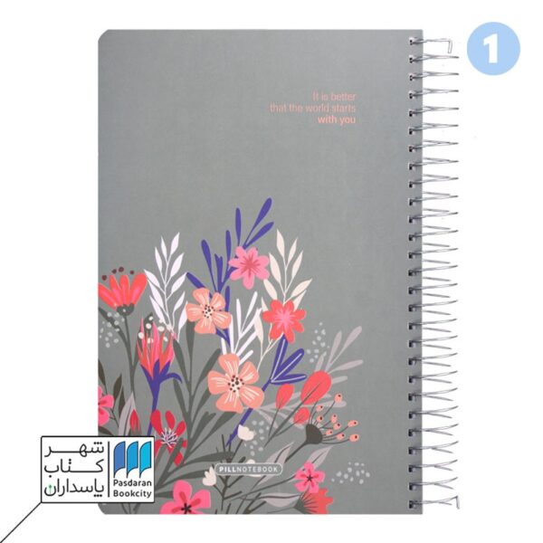 دفتر ۱۰۰ برگ اسپرینگ رحلی سیمی جلد سخت