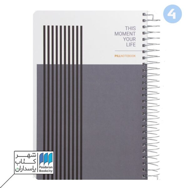 دفتر ۱۰۰ برگ استپ رحلی سیمی جلد سخت