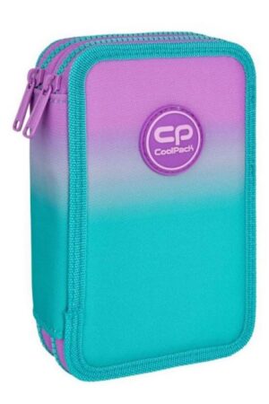 جامدادی دو زیپ با لوازم تحریر کامل E۶۶۵۰۵/F  jumper ۲ gradient blueberry کول پک cool pack