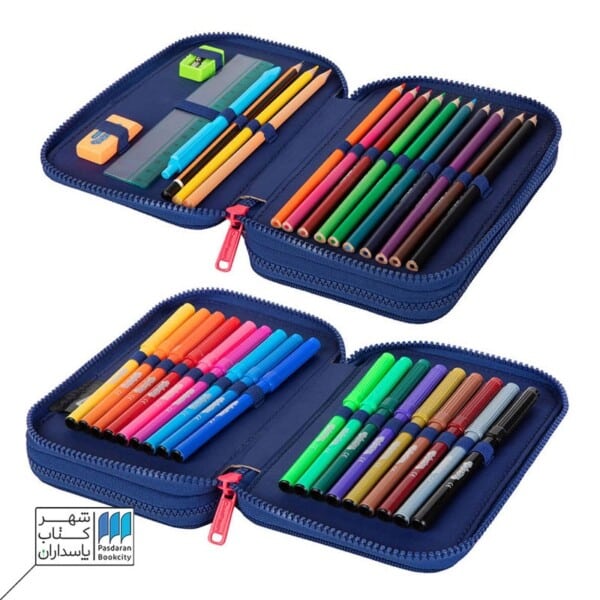 جامدادی دو زیپ با لوازم تحریر کامل E۶۶۵۹۹  jumper ۲ margaret کول پک cool pack