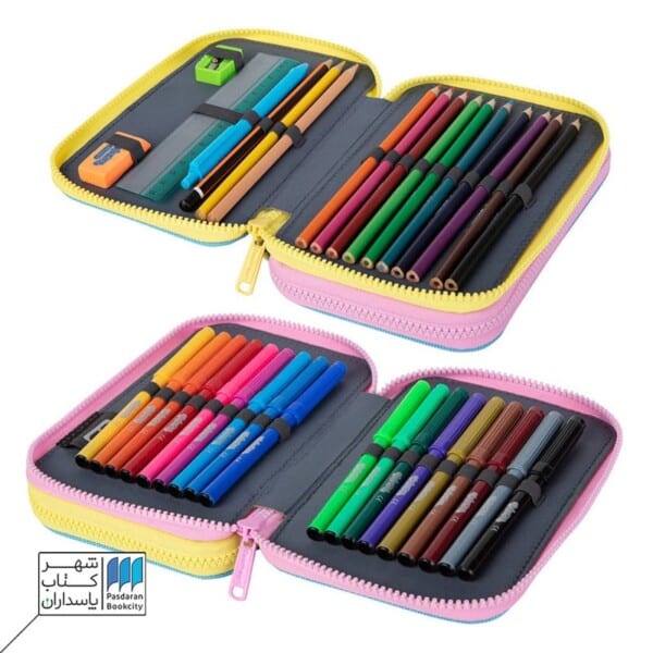 جامدادی دو زیپ با لوازم تحریر کامل E۶۶۵۳۷ jumper ۲ dancefloor کول پک cool pack