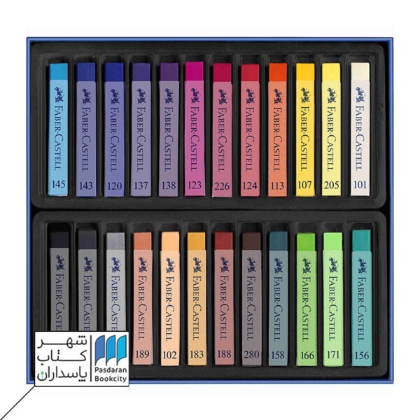 پاستل گچی ۲۴ رنگ فابر کاستل ۱۲۸۳۲۴