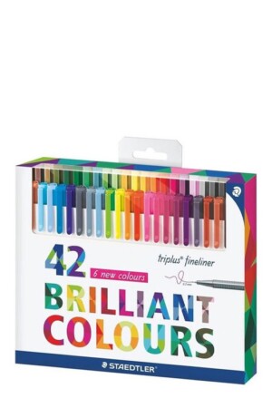 ست ۴۲ عددی روان نویس نوک نمدی تریپلاس استدلر