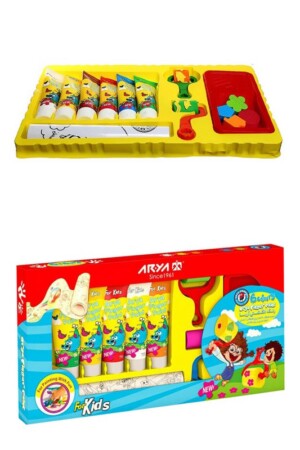 رنگ انگشتی ۶ رنگ تیوپی با ابزار ۷۰۲۱