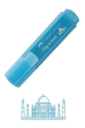 هایلایتر ۴۶ آبی پاستلی طرح کشور ها فابرکاستل faber castell