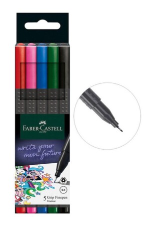 روان نویس فاین نوک نمدی گریپ ۰.۴ ۵ رنگ رنگ های بیسیک ۱۵۱۶۰۴