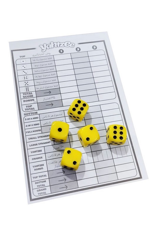 بازی یاتزی yahtzee