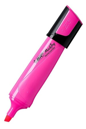 ماژیک هایلایتر فلت صورتی bic