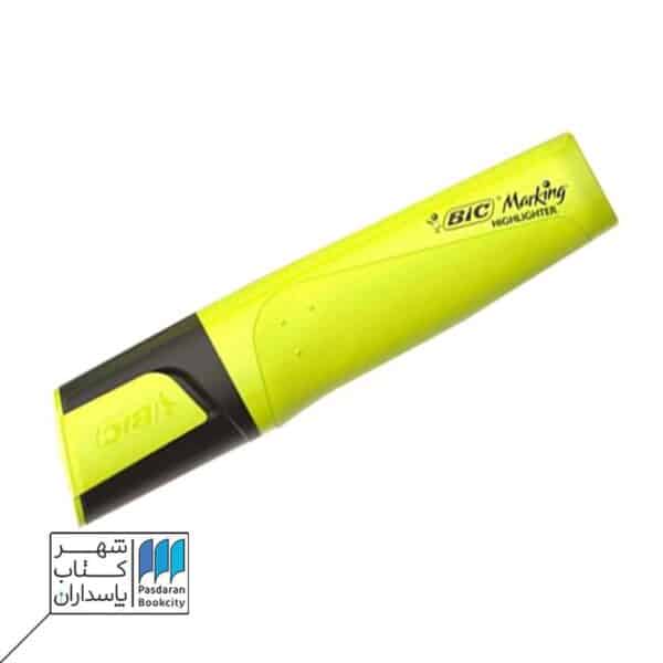 ماژیک هایلایتر فلت زرد bic