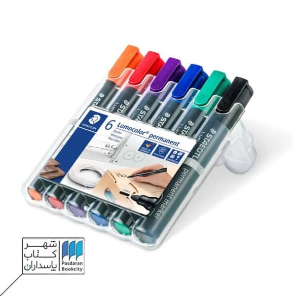 ماژیک لوموکالر پرمننت ۶ رنگ Lumocolor ۳۵۲ wp۶