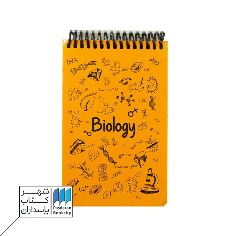 دفتر یادداشت A۶ زیست زرد جلد سخت
