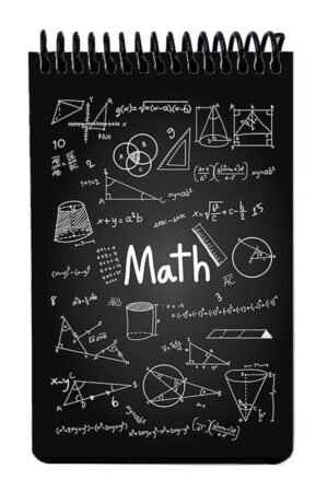 دفتر یادداشت A۶ ریاضی مشکی جلد سخت