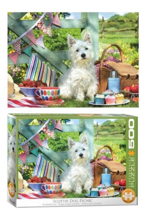 پازل Scottie Dog Picnic ۶۵۰۰۵۴۶۱ ۵۰۰pcs