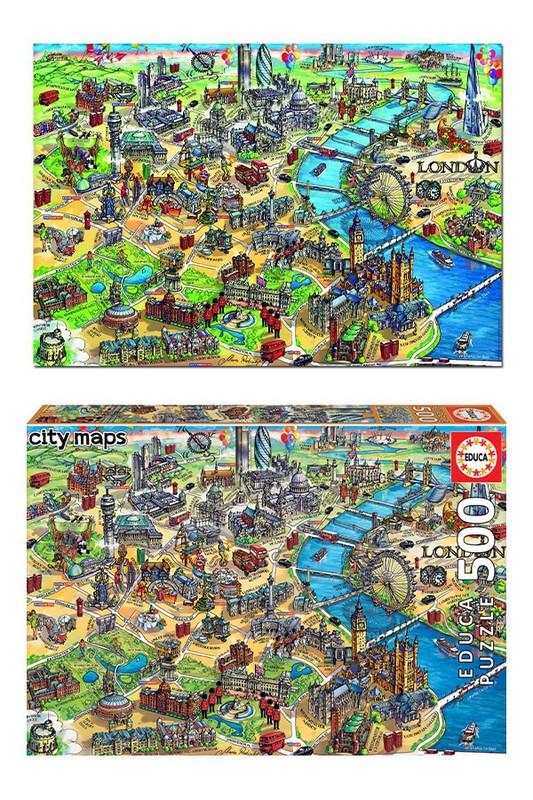 پازل London map ۱۸۴۵۱ ۵۰۰pcs