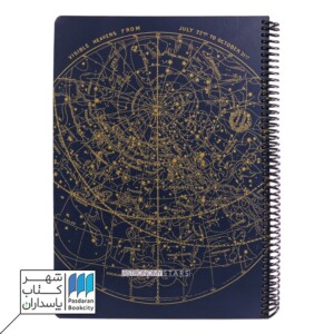 دفتر رحلی۱۰۰ برگ  Scientist Astronomy سرمه ای دات نوت dotnote