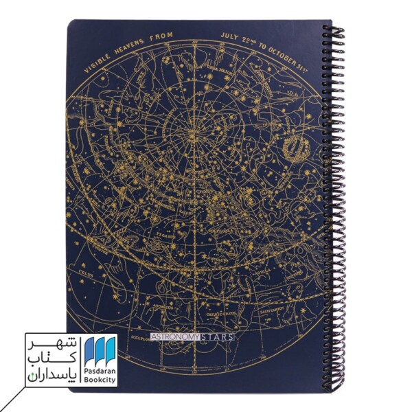 دفتر رحلی۱۰۰ برگ Scientist Astronomy سرمه ای دات نوت dotnote
