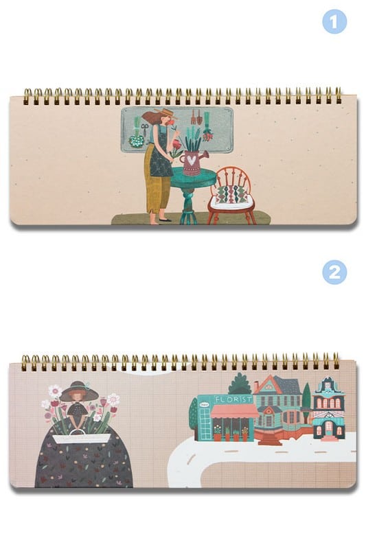 پلنر رومیزی سیمی جلد سخت ۲۹*۱۱ ۴۰۰۶