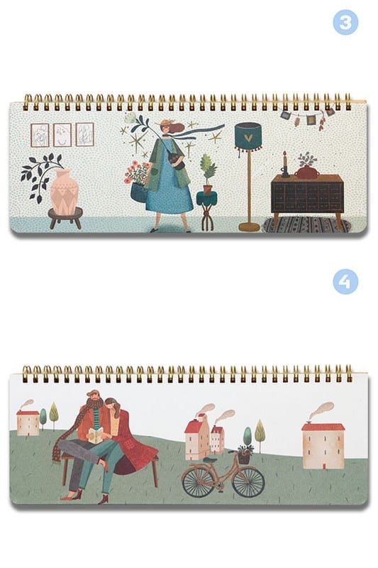 پلنر رومیزی سیمی جلد سخت ۲۹*۱۱ ۴۰۰۶