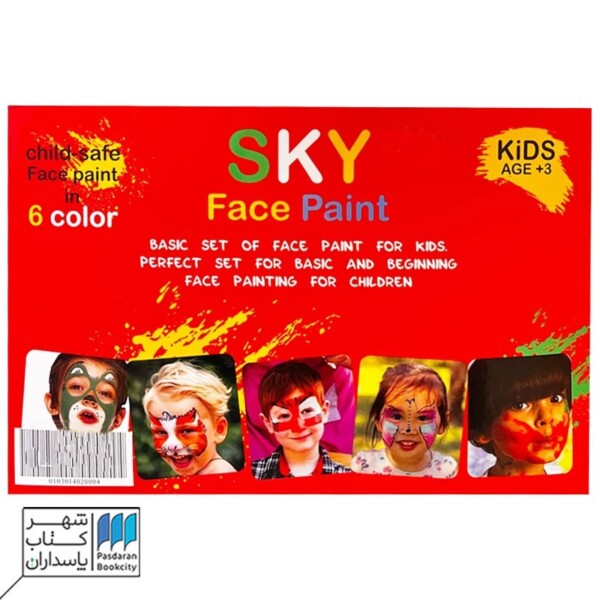 گریم صورت ۶ رنگ متالیک md ۸۰۰۶