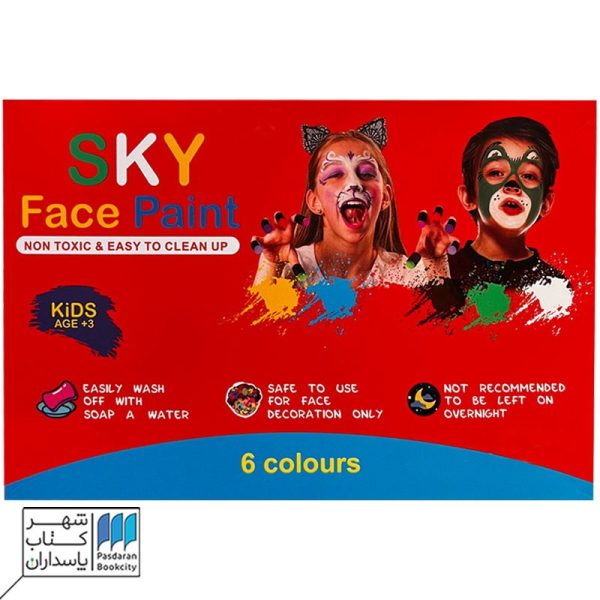 گریم صورت ۶ رنگ متالیک md ۸۰۰۶