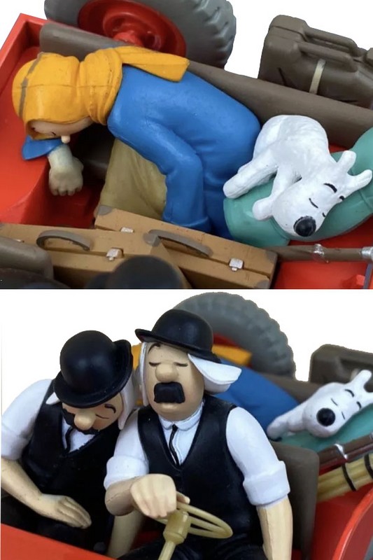 مجسمه tintin car jeep willys