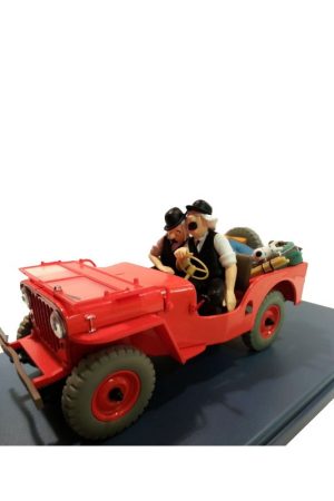 مجسمه tintin car jeep willys