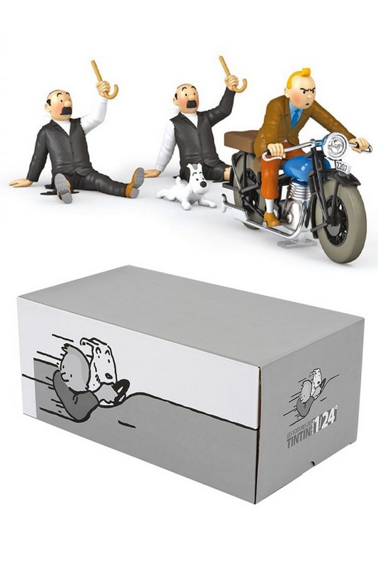 مجسمه the tintin motorcycle