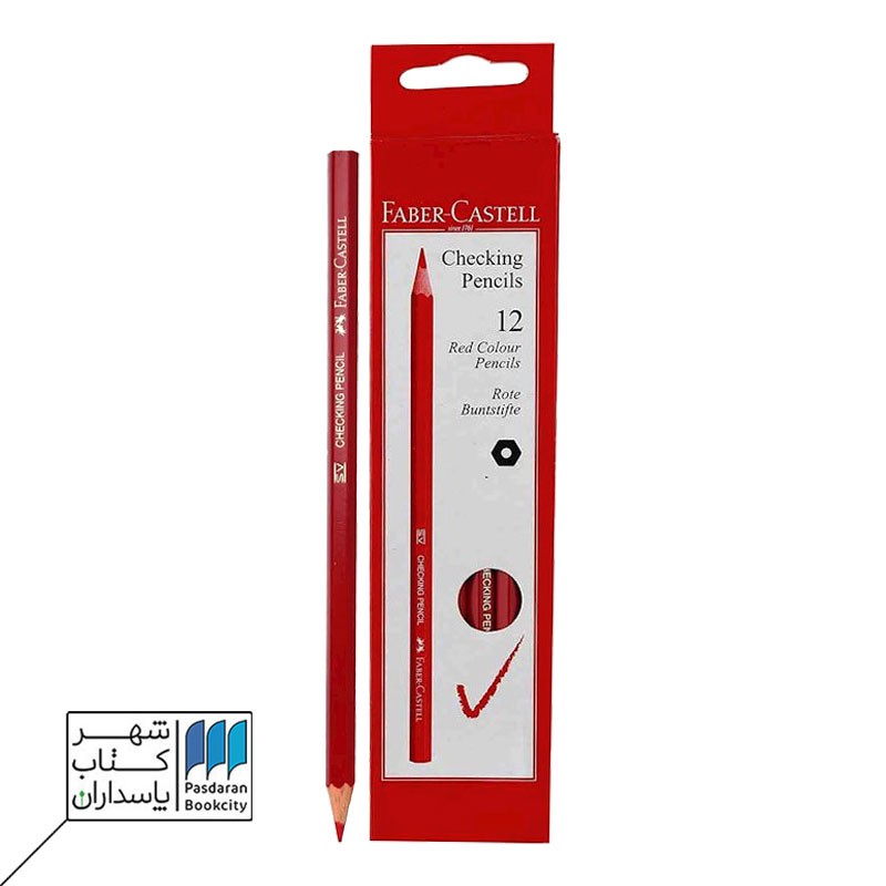 جعبه ۱۲تایی مداد قرمز فابر کاستل faber castell