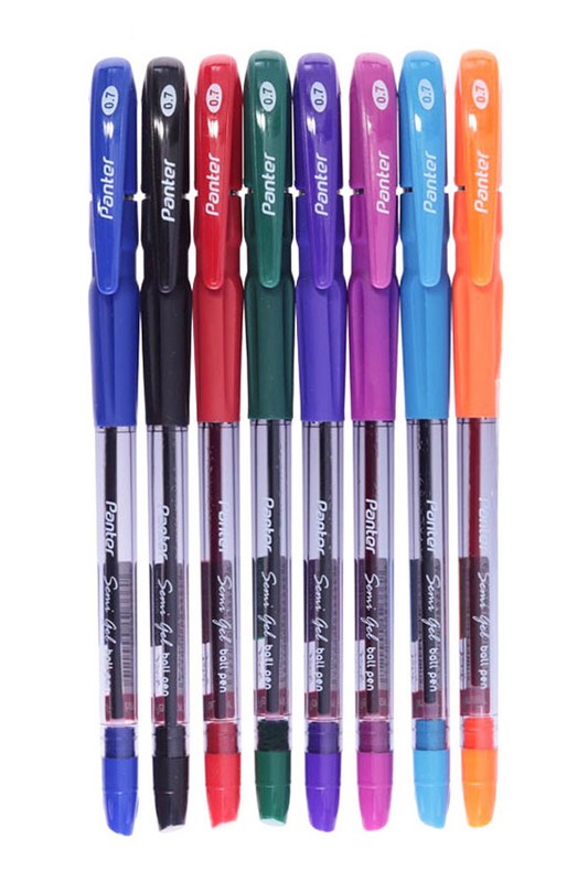 خودکار بسته ۸ رنگ semi gel ۰.۷ پنتر panter