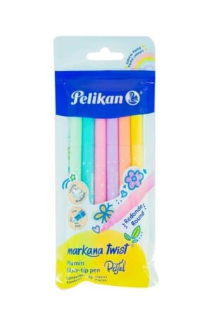 ماژیک نقاشی ۶ رنگ Markana Twist pasteli
