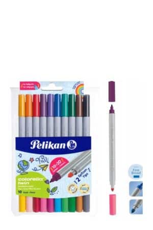 ماژیک نقاشی ۲۰ رنگ ۲ سر Coloewlla Twin