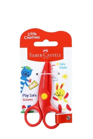 قیچی ایمن قرمز ۱۸۰۱۲۴ فابر کاستل