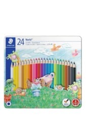 مداد رنگی ۲۴ رنگ فلزی استدلر طرح قلعه