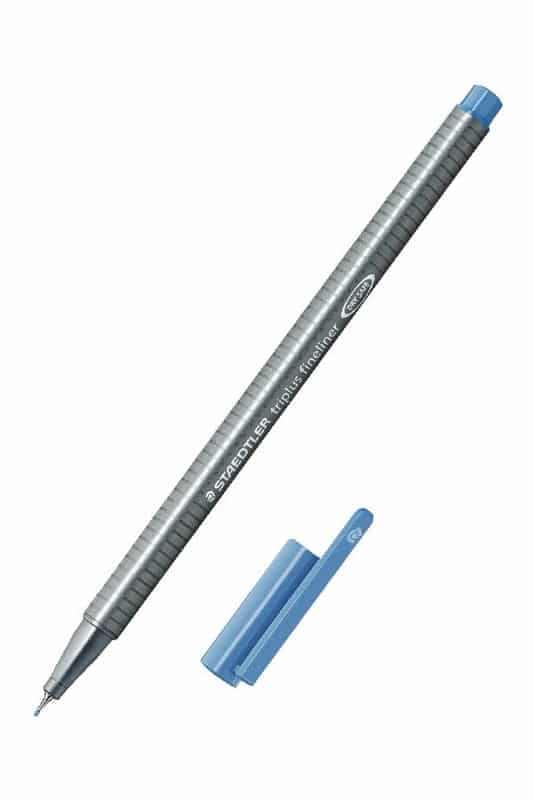 روان نویس نوک نمدی تریپلاس آبی سفالی ۶۳-۳۳۴ استدلر