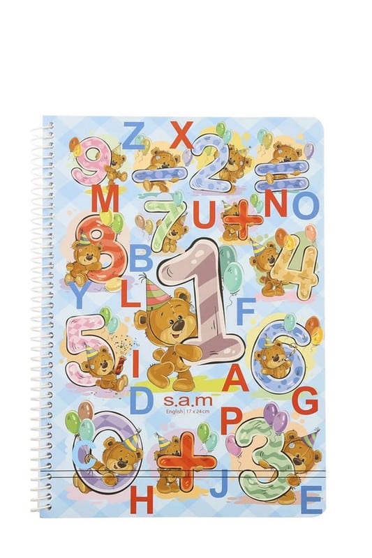 دفتر زبان ۱۰۰ برگ وزیری دو خط سیمی سم