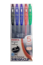 ست روان نویس ژلی ساراسا کلیپ ۰.۷ ۵ رنگ