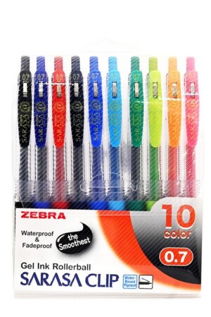 ست روان نویس ژلی ساراسا کلیپ  ۰.۷ ۱۰ رنگ zebra