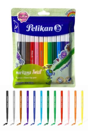 ماژیک نقاشی ۱۲ رنگ Markana Twist پلیکان