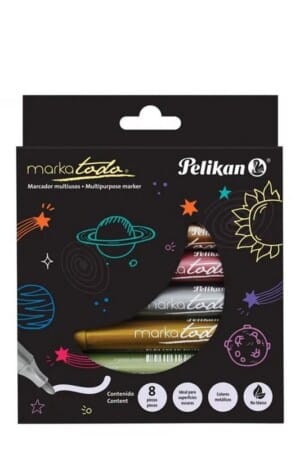 ماژیک نقاشی ۸ رنگ Marka tada پلیکان