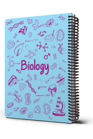 دفتر فرمول زیست آبی آسمانی ۱۰۰ برگ  ۲۴×۱۷ دات نوت