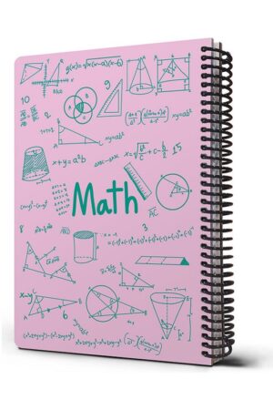 دفتر فرمول ریاضی رحلی ۲۹×۲۱ صورتی دات نوت