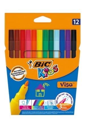 ماژیک ۱۲ رنگ ویزا کیدز بیک