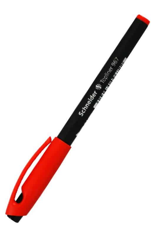 نازک نویس topliner ۹۶۷ قرمز اشنایدر schneider