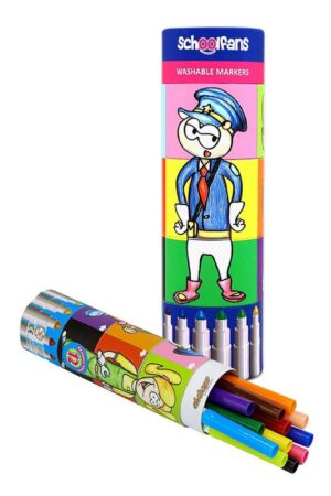 ماژیک نقاشی ۱۲ استوانه پازلی ۹۲۴۰۴ اسکول فنس schoolfans